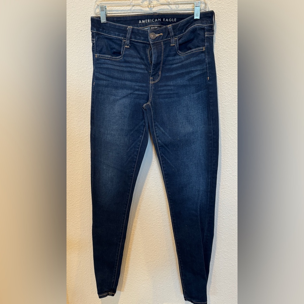 American Eagle Outfitters Women's Dark Blue Jeans